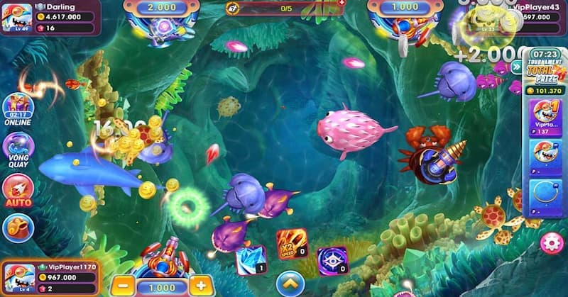 Chế độ bắn trong săn cá Hải Vương 