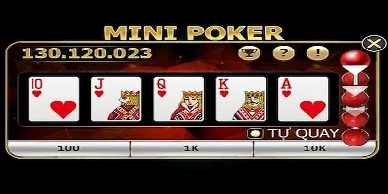 Game nhanh Mini Poker GamVip: Kết quả nhanh, thưởng khủng 3 tần suất các tổ hợp bài
